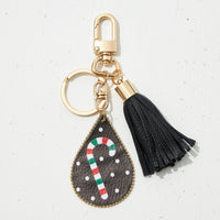 yin yang pendant natural stone bead bracelet keychain