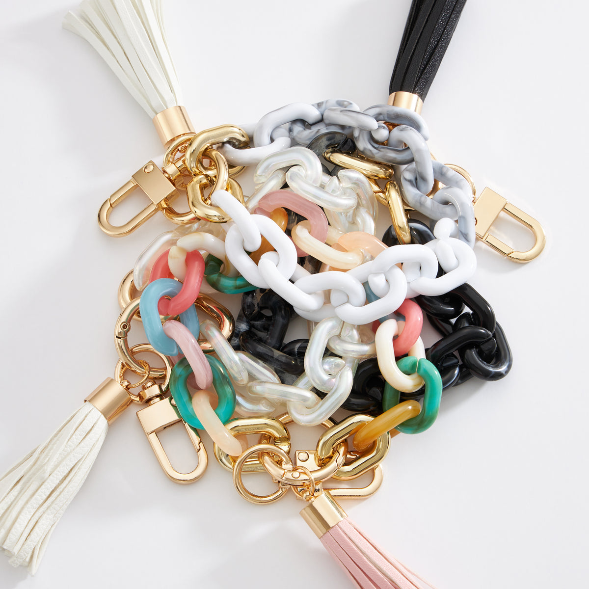 Acrylic Chain Tassel Keychain