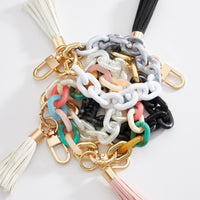 Acrylic Chain Tassel Keychain
