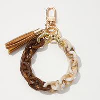 Acrylic Chain Tassel Keychain