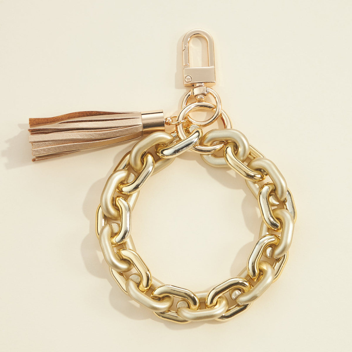 Metallic Link Chain Keychain