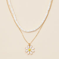 Rubber Beaded Layered Necklace