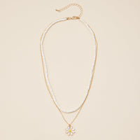Rubber Beaded Layered Necklace
