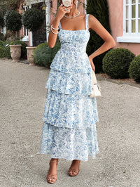 Mori Floral Puff Sleeve Long Dress