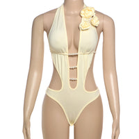 Asymmetric Cutout One-Piece Swimsuit