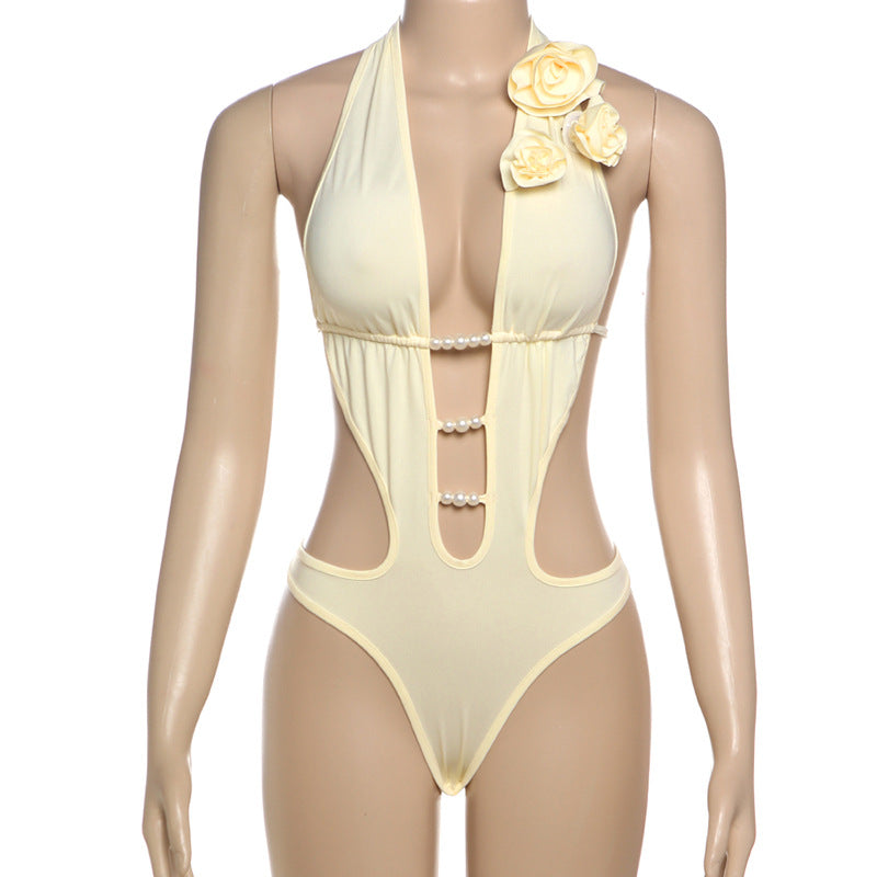 Asymmetric Cutout One-Piece Swimsuit