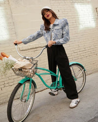 Floral Lace Denim Jacket