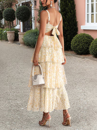 Mori Floral Puff Sleeve Long Dress