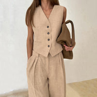 Cotton-Linen 2-Piece Office Set