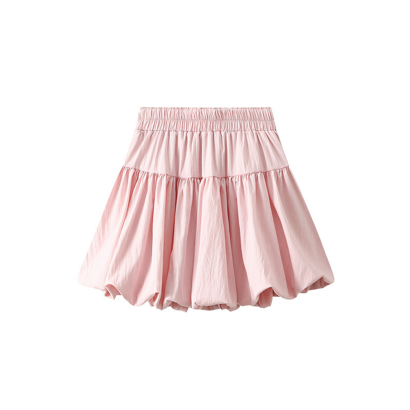 High-Waisted Ruffle Hem Mini Skirt