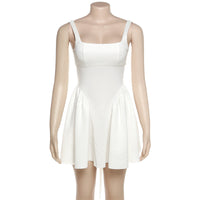 Sexy Backless Lace-Up Bow Evening Dress
