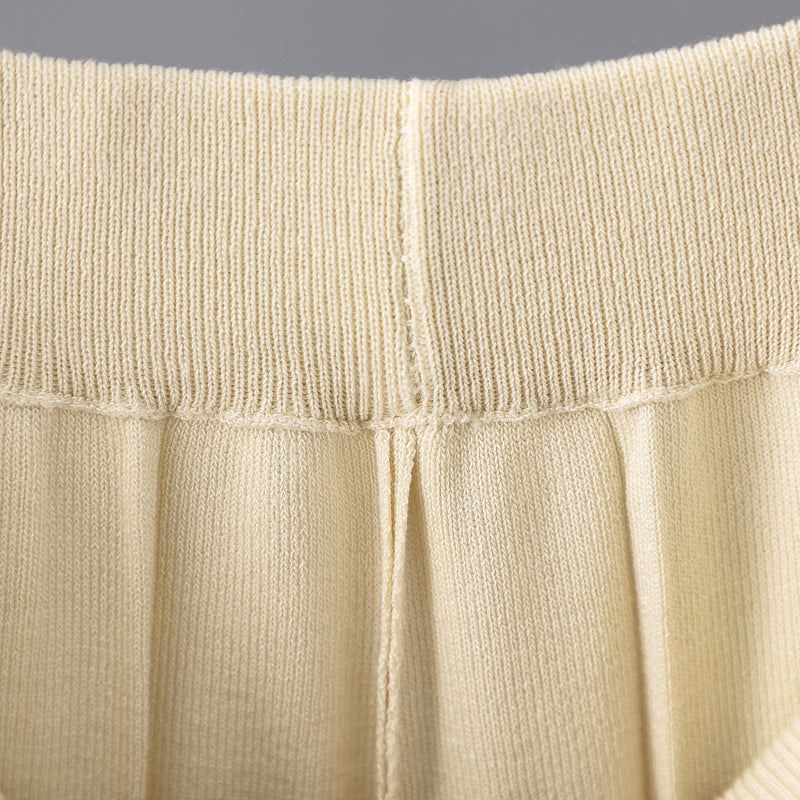 Ice Silk Sleeveless Top &amp; Wide Leg Pants Set