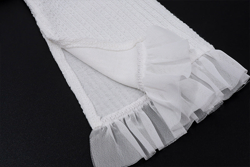 French Knit Lace Two-Piece Set