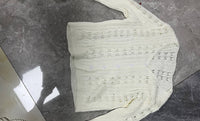 Sexy Hollow Out Cutout Knitted Cardigan