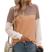 Color Block Loose Top