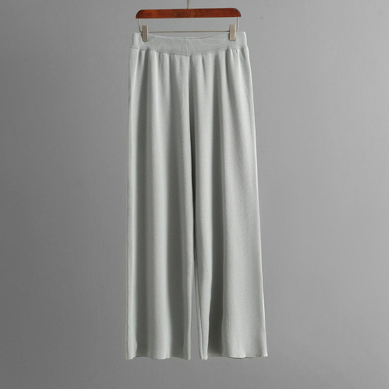 Knit Vest, Cardigan &amp; Pants Three-Piece Set