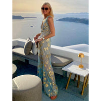 Elegant Halter V-Neck Summer Dress