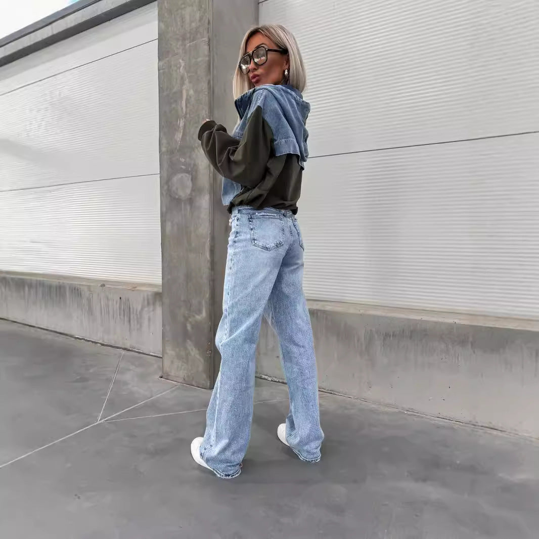 Loose Washed Denim Jacket