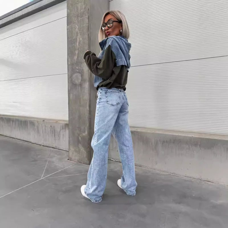 Loose Washed Denim Jacket