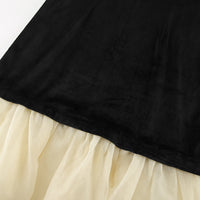 Autumn Evening Party Sexy Design Contrast Color Knitted Sleeveless Tube Top Dress Slim Fit Maxi Dress Women Formal Dress