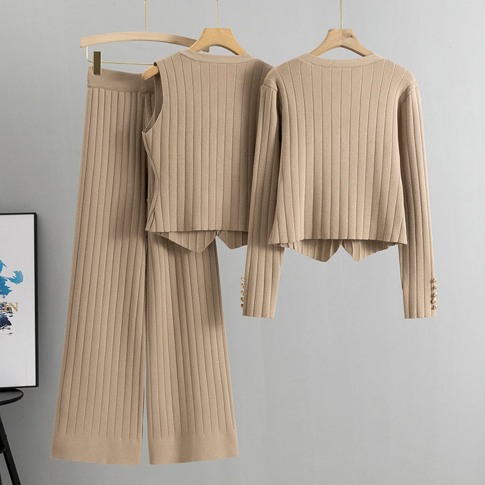 Slim Fit Knit 3-Piece Set