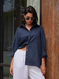 Casual Loose-Fit Button Shirt