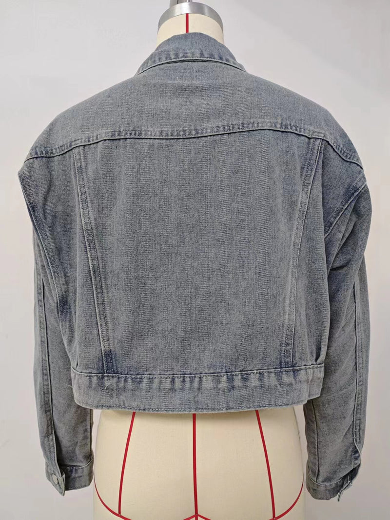 Spring Washed Short Cotton Jacket