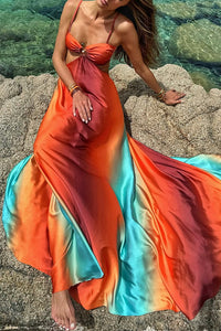 Gradient Island Sling Maxi Dress