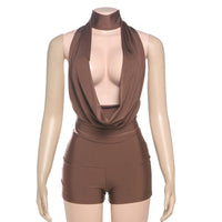 Swing Collar Elegant Mini Dress