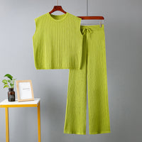 Loose-Fit Solid Color Two-Piece Set