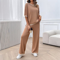Casual Top and Pants Two Piece Set