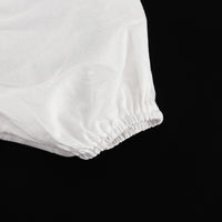 French Design Square Collar Slimming Puff Sleeve A-Line Dress