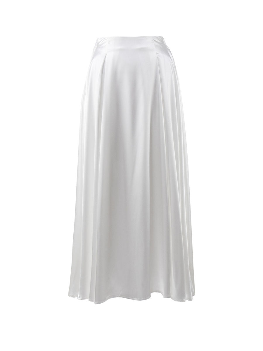 Elegant High Waist Long Skirt