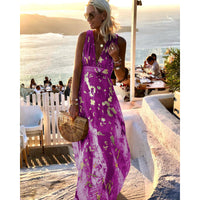 Elegant Halter V-Neck Summer Dress