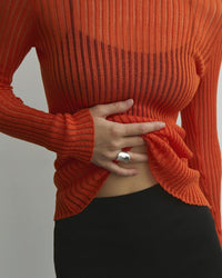 Thin Breathable Long Sleeve Knit Top