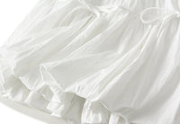 High-Waisted Ruffle Hem Mini Skirt