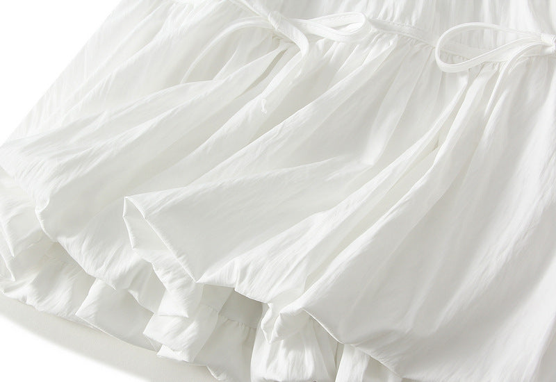 High-Waisted Ruffle Hem Mini Skirt