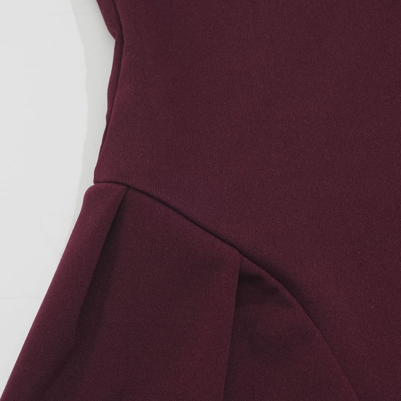 French Square Neck Shirred Long Dress