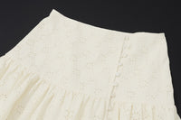 French Style Cropped Top and Skirt Set