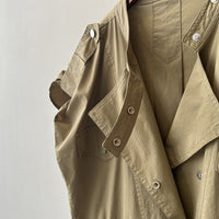 High-Waist Drawstring Cargo Overalls