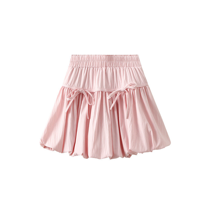 High-Waisted Ruffle Hem Mini Skirt