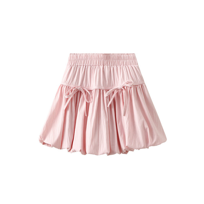 High-Waisted Ruffle Hem Mini Skirt