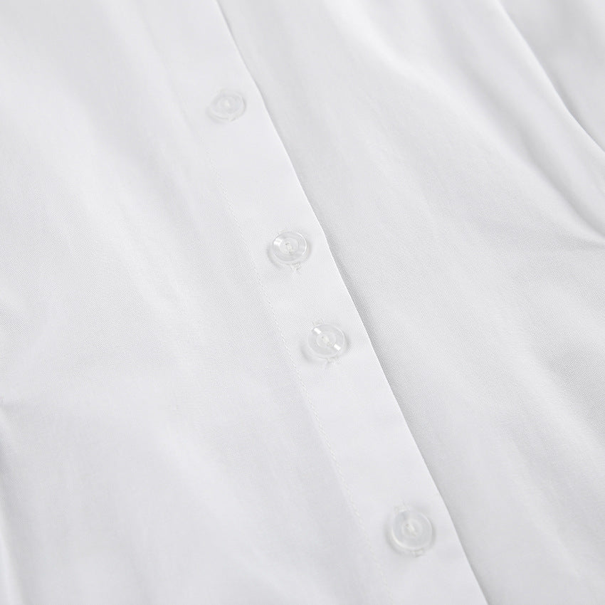 Polo Collar Shirt Dress