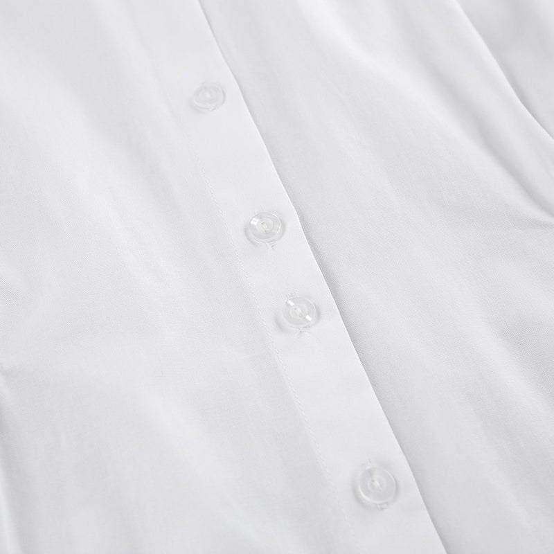 Polo Collar Shirt Dress