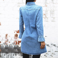 Slim Fit Denim Jacket Dress