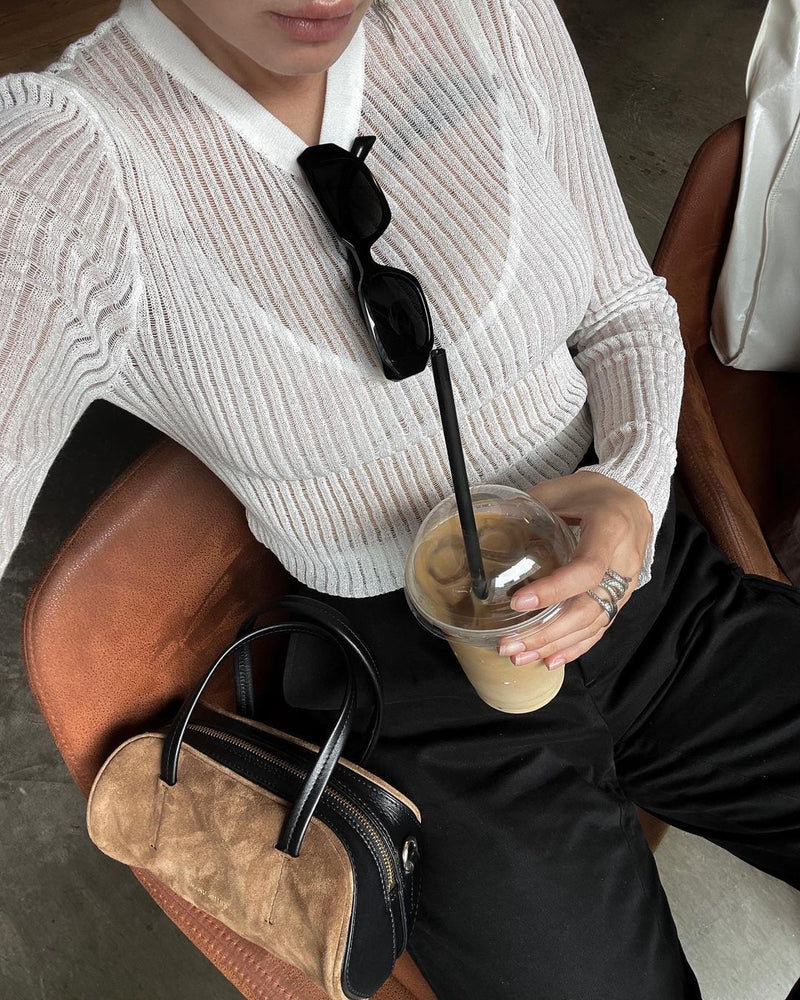Thin Breathable Long Sleeve Knit Top