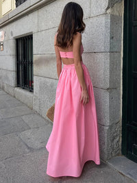 Cotton Suspender Lounge Dress
