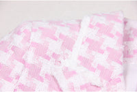 Classic Houndstooth Tweed Business Blazer