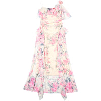French Ruffled Off-Shoulder Dress