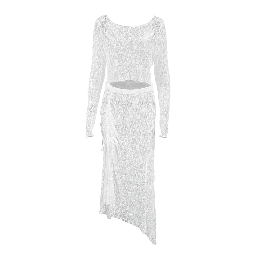 Elegant Sheer Two-Piece Set